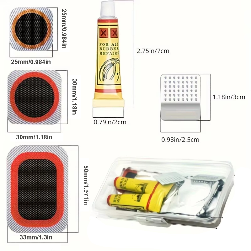 39pcs Bike Tire Repair Kit - B - Mountain Biking Tube ulasan dan harga