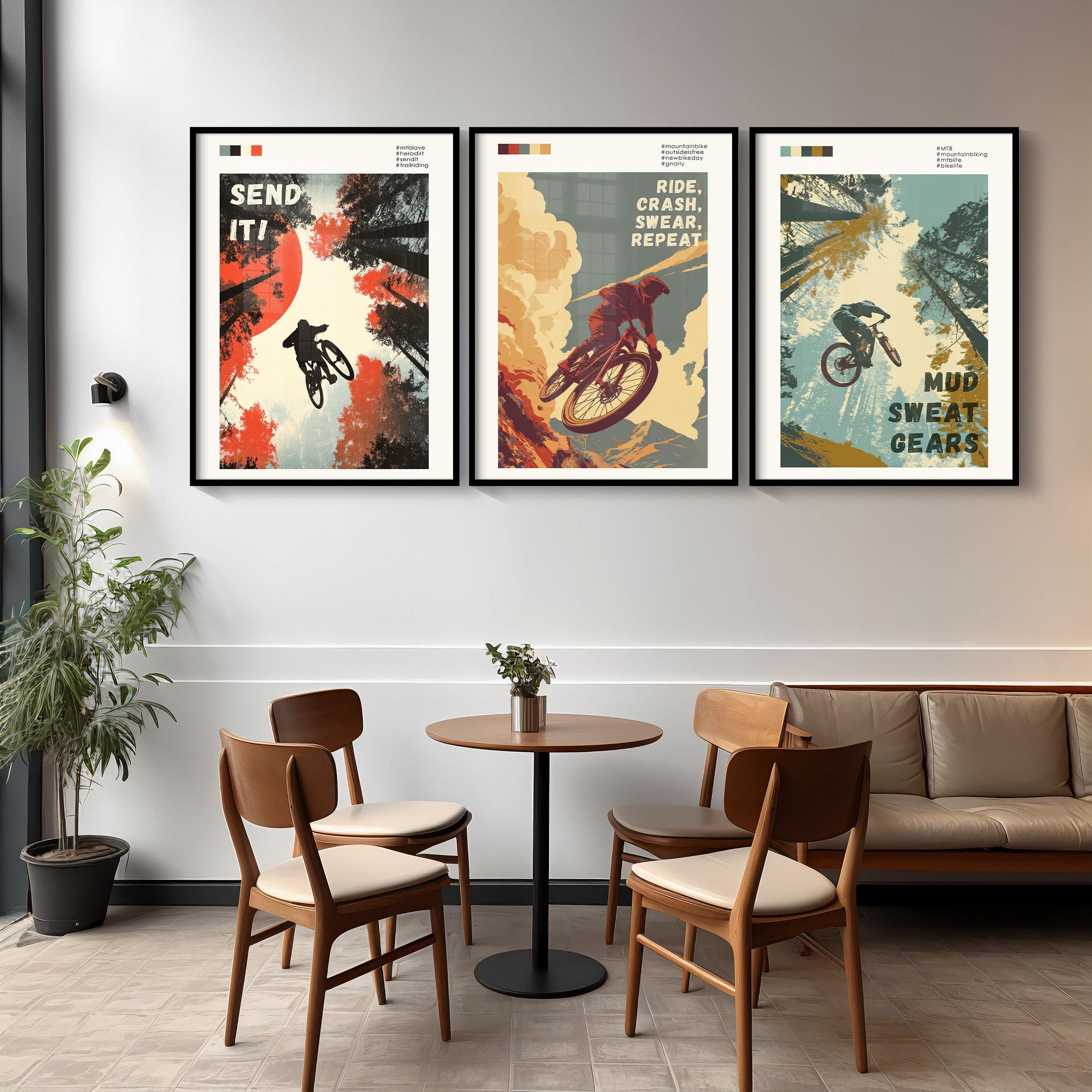 Mountain Bike Art Print Set Wa - Mountain Biking Shop ulasan dan harga