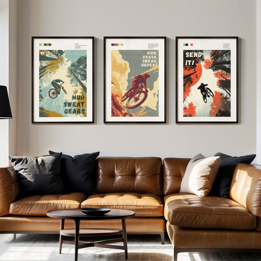 Mountain Bike Art Print Set Wa - Mountain Biking Shop ulasan dan harga