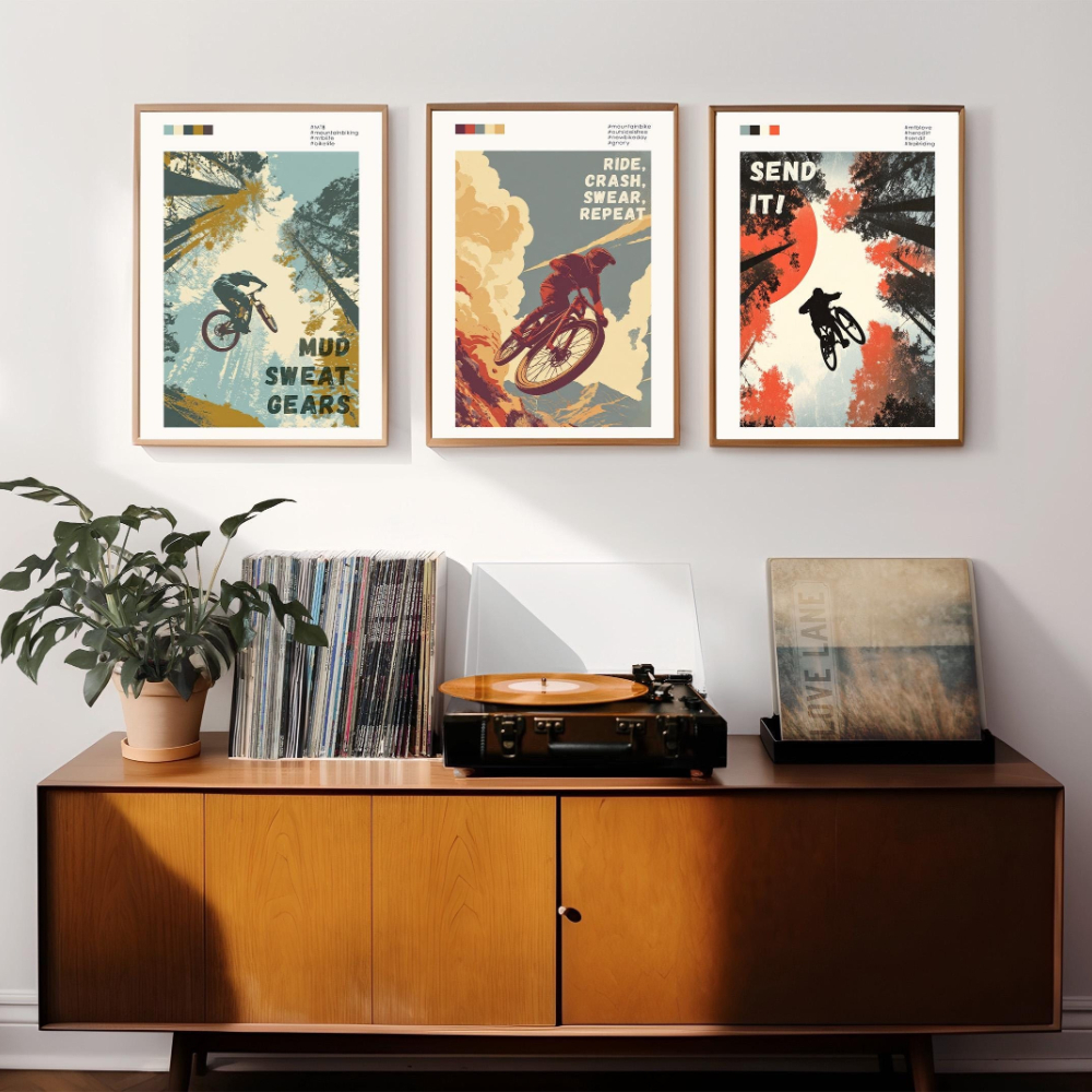 Mountain Bike Art Print Set Wa - Mountain Biking Shop ulasan dan harga