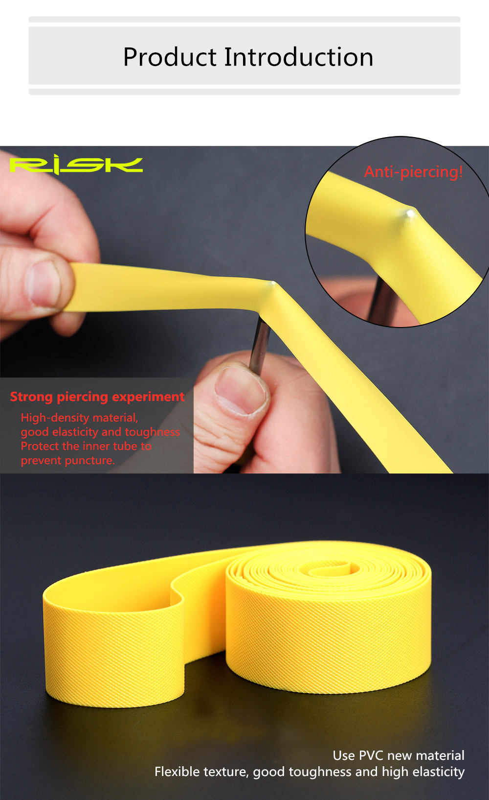 2pcs RISK Bicycle Rim Strip Ti - Mountain Biking Tube ulasan dan harga