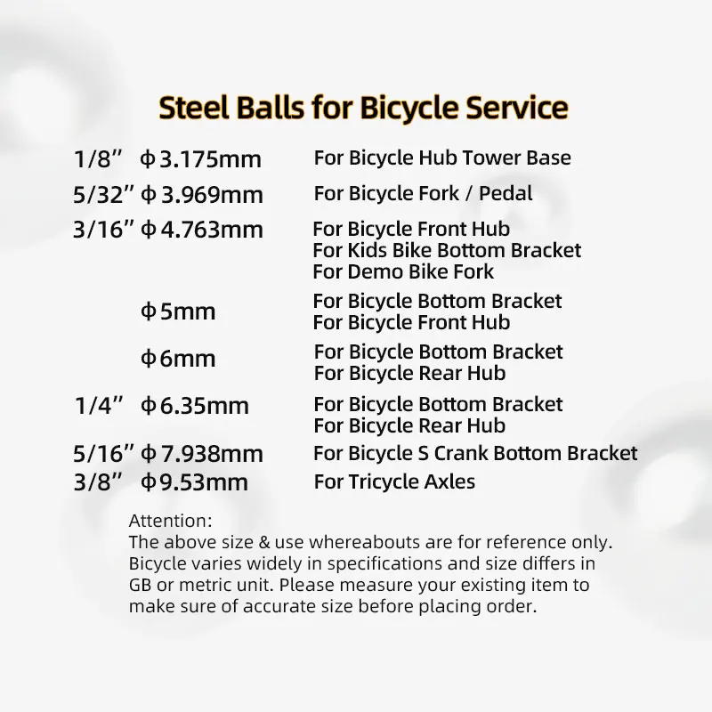 144/20pcs Bicycle Steel Balls  - Mountain Biking Brands ulasan dan harga