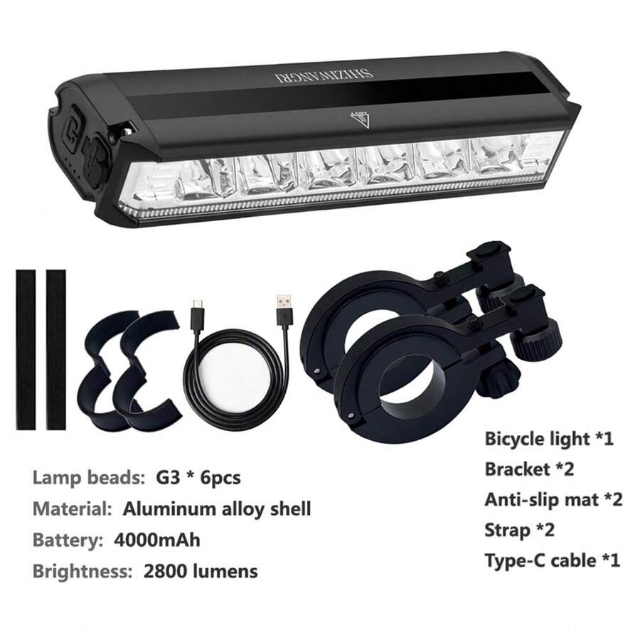 4000mAh Super Bright LED Bicyc - Mountain Biking Lights ulasan dan harga