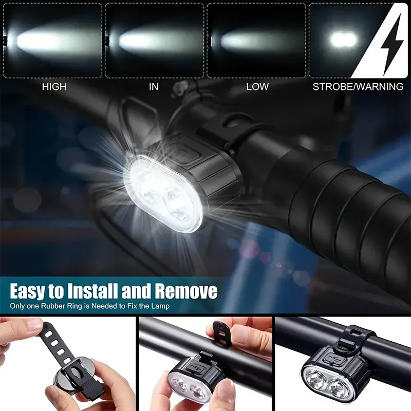 USB-C Rechargeable Bicycle Lig - Mountain Biking Lights ulasan dan harga