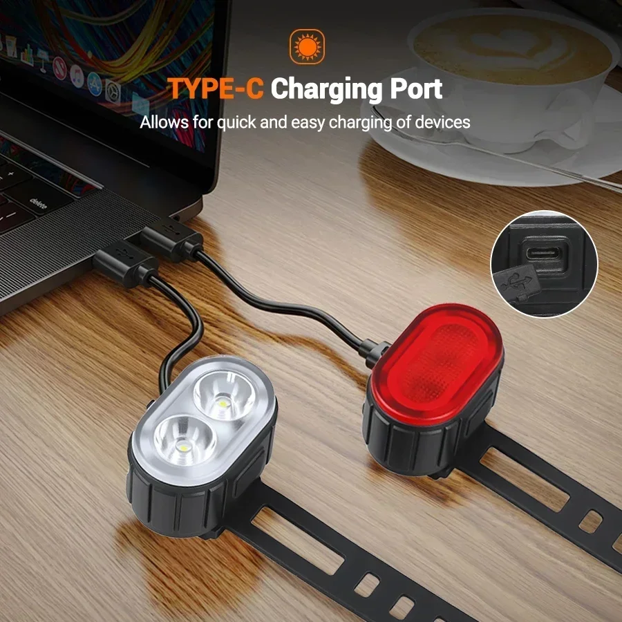 USB-C Rechargeable Bicycle Lig - Mountain Biking Lights ulasan dan harga