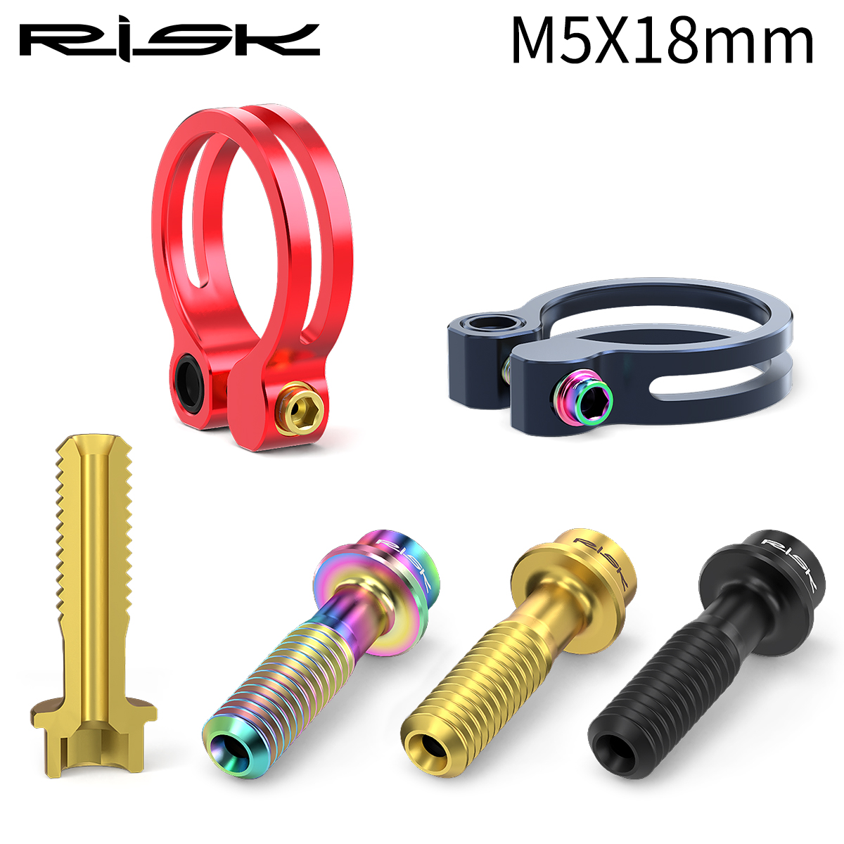 RISK M5x18mm Seat Screws Mount - Mountain Biking Tube ulasan dan harga