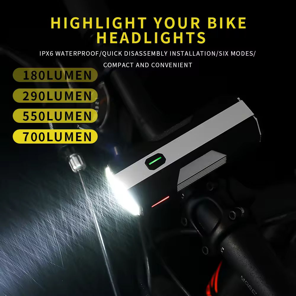 700 Lumens Aluminum Alloy Bicy - Mountain Biking Lights ulasan dan harga